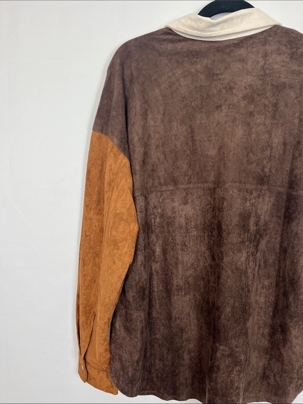 Brown Colorblock Long Sleeve Button Down- Size M - Picture 6 of 12
